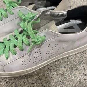 P448 White leather low top Sneakers size 39
